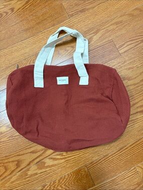 Sezane Waffle-Knit Duffel in Rust- NWOT FREE with $125